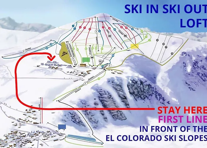 El Colorado, New Loft, Ski In & Out, 4 People, Hot Pool, All Walking Distance Santiago que aceita animais de estimação